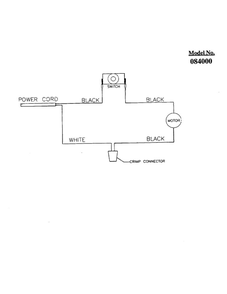 Schematic Wiring Diagram and Parts List for 084000  Dirt Devil Upright Vacuum